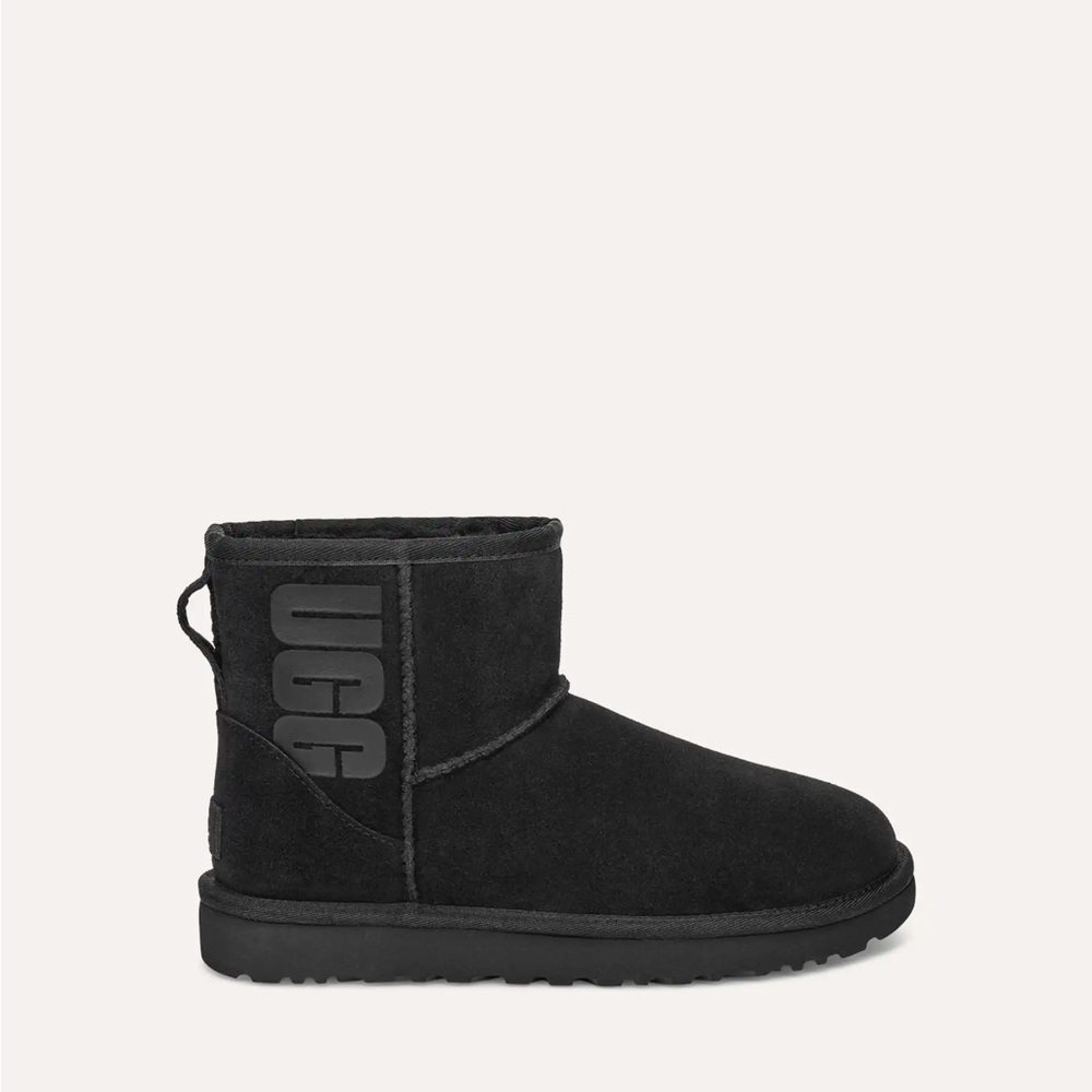 UGG Black Suede Ankle Boots